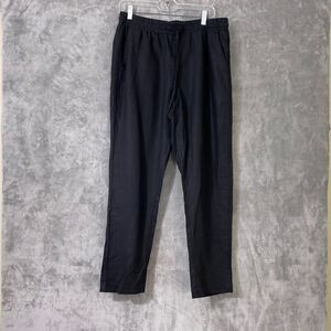 Cotton On Women’s M Black Linen High Rise Drawstring Elastic Waist Band Pants M
